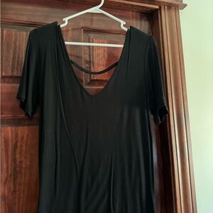 Metaphor Black Short Sleeve Top